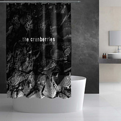 Шторка для душа The Cranberries black graphite, цвет: 3D-принт — фото 2