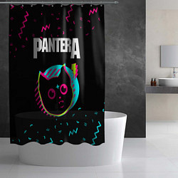 Шторка для душа Pantera - rock star cat, цвет: 3D-принт — фото 2