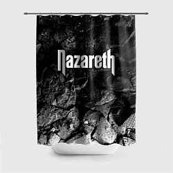 Шторка для душа Nazareth black graphite, цвет: 3D-принт