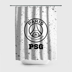 Шторка для душа PSG sport на светлом фоне, цвет: 3D-принт