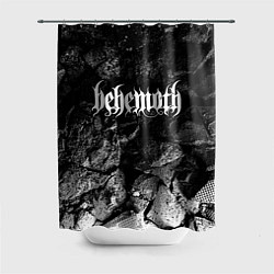 Шторка для душа Behemoth black graphite, цвет: 3D-принт