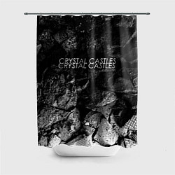 Шторка для душа Crystal Castles black graphite, цвет: 3D-принт