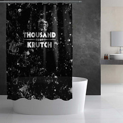 Шторка для душа Thousand Foot Krutch black ice, цвет: 3D-принт — фото 2