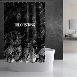 Шторка для душа The Offspring black graphite, цвет: 3D-принт — фото 2