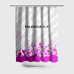Шторка для душа Valencia pro football посередине, цвет: 3D-принт