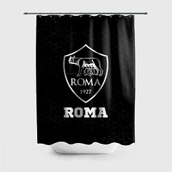 Шторка для душа Roma sport на темном фоне, цвет: 3D-принт