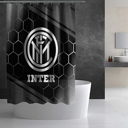 Шторка для душа Inter sport на темном фоне, цвет: 3D-принт — фото 2