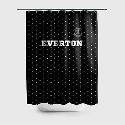 Шторка для душа Everton sport на темном фоне посередине, цвет: 3D-принт