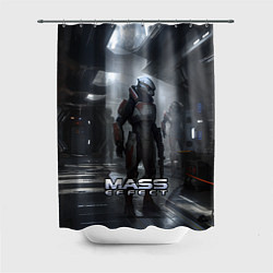 Шторка для душа Mass Effect game - пришелец, цвет: 3D-принт