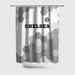 Шторка для душа Chelsea sport на светлом фоне посередине, цвет: 3D-принт