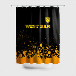 Шторка для ванной West Ham - gold gradient посередине