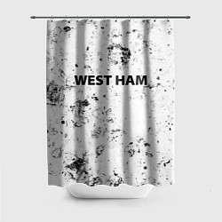 Шторка для душа West Ham dirty ice, цвет: 3D-принт