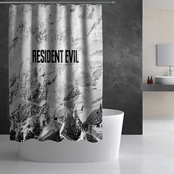Шторка для душа Resident Evil white graphite, цвет: 3D-принт — фото 2