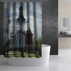 Шторка для душа Торопец Сторожевая башня, цвет: 3D-принт — фото 2