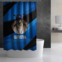 Шторка для душа Шлепа в бейсболке, цвет: 3D-принт — фото 2