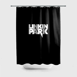 Шторка для душа Lnkin park logo white, цвет: 3D-принт