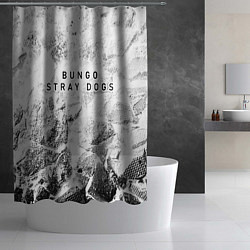 Шторка для душа Bungo Stray Dogs white graphite, цвет: 3D-принт — фото 2