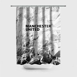 Шторка для душа Manchester United white graphite, цвет: 3D-принт