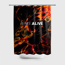 Шторка для душа Date A Live red lava, цвет: 3D-принт