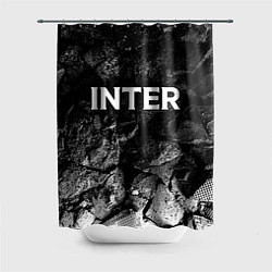 Шторка для душа Inter black graphite, цвет: 3D-принт