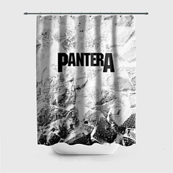 Шторка для душа Pantera white graphite, цвет: 3D-принт