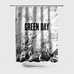 Шторка для душа Green Day white graphite, цвет: 3D-принт