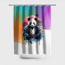 Шторка для душа Panda samurai - Japan, цвет: 3D-принт