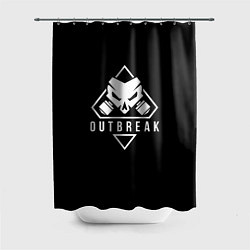 Шторка для душа Rainbow six outbreak, цвет: 3D-принт