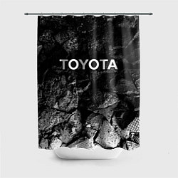 Шторка для душа Toyota black graphite, цвет: 3D-принт