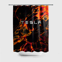 Шторка для душа Tesla red lava, цвет: 3D-принт