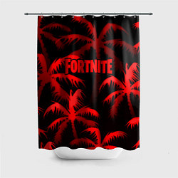 Шторка для душа Fortnite tropic red, цвет: 3D-принт