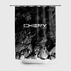 Шторка для душа Chery black graphite, цвет: 3D-принт