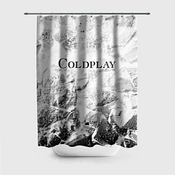 Шторка для душа Coldplay white graphite, цвет: 3D-принт