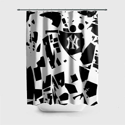 Шторка для душа New York yankees - abstraction, цвет: 3D-принт