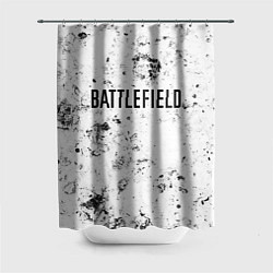 Шторка для душа Battlefield dirty white craters, цвет: 3D-принт