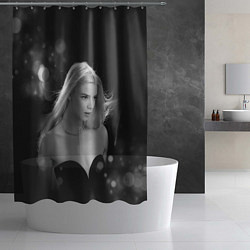 Шторка для душа Actress - Anya Taylor - Joy, цвет: 3D-принт — фото 2
