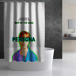 Шторка для душа BTS Jimin Persona - кто я иероглифами, цвет: 3D-принт — фото 2