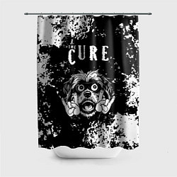 Шторка для душа The Cure рок пес, цвет: 3D-принт