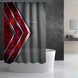 Шторка для душа Audi sport geometry car, цвет: 3D-принт — фото 2