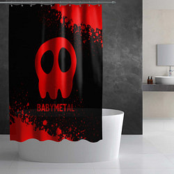 Шторка для душа Babymetal - red gradient, цвет: 3D-принт — фото 2