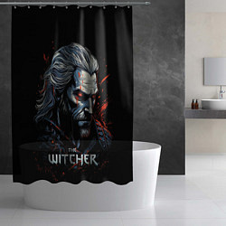 Шторка для душа The Witcher blood, цвет: 3D-принт — фото 2