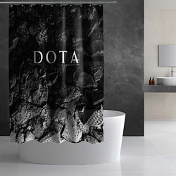 Шторка для душа Dota black graphite, цвет: 3D-принт — фото 2