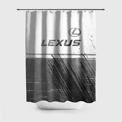 Шторка для душа Lexus - white gradient посередине, цвет: 3D-принт