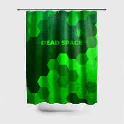 Шторка для душа Dead Space - green gradient посередине, цвет: 3D-принт