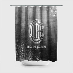 Шторка для душа AC Milan - grey gradient, цвет: 3D-принт