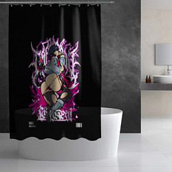 Шторка для душа Джейн Доу - Zenless zone zero, цвет: 3D-принт — фото 2
