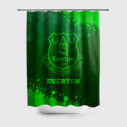 Шторка для душа Everton - green gradient, цвет: 3D-принт