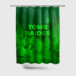 Шторка для душа Tomb Raider - green gradient посередине, цвет: 3D-принт