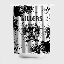 Шторка для душа The Killers - рок пес, цвет: 3D-принт