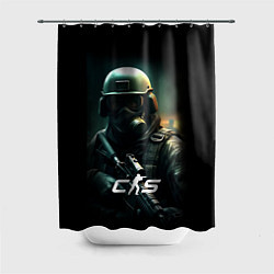 Шторка для душа CS counter terrorist, цвет: 3D-принт